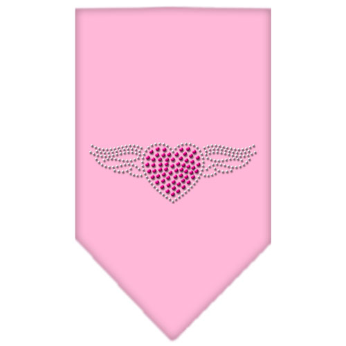 Aviator Rhinestone Bandana Light Pink Large
